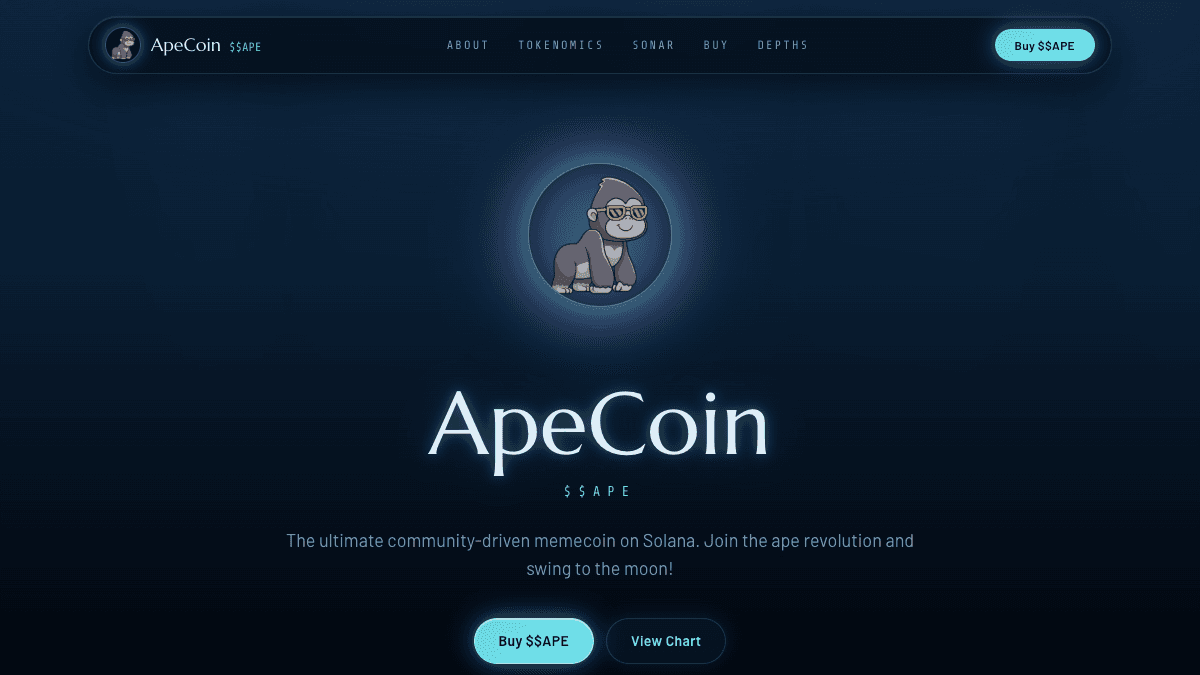 Preview of the Abyss website template