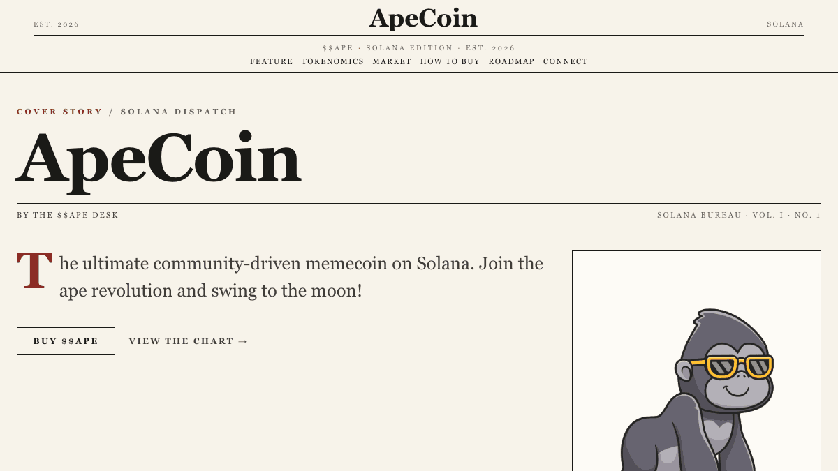 Preview of the Broadsheet website template