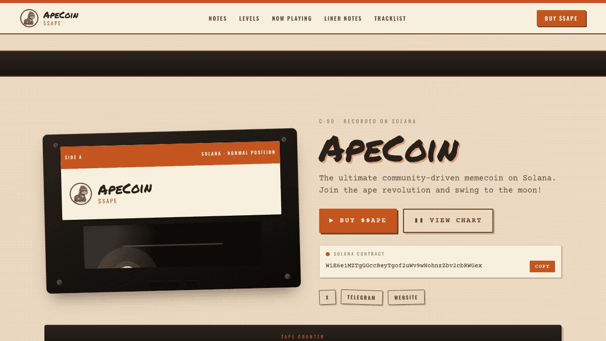 Preview of the Mixtape website template