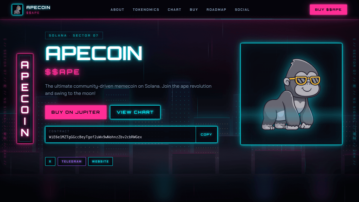 Preview of the NeoTokyo website template