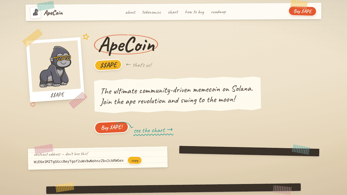 Preview of the Scrapbook website template